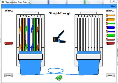 Cat5e wiring should follow the standard color code. Ethernet Cable Color Ordering | Free source code, tutorials and articles