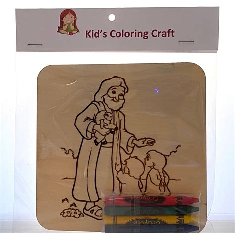 Jesus Blesses The Children Coloring Craft Etsy