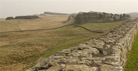 Hadrians Wall The Nearby Wall Is The Wall Of Housesteads R Flickr