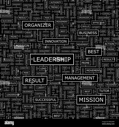 Leadership Seamless Pattern Word Cloud Illustration Stock Vector Image And Art Alamy