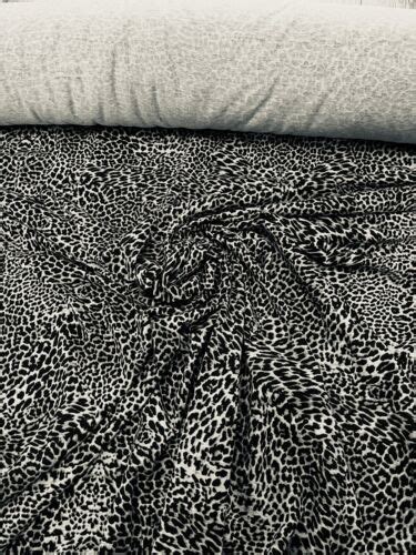 1m Jersy Lycra Strech Cheetah Animal Print Dress Fabric 58 Ebay