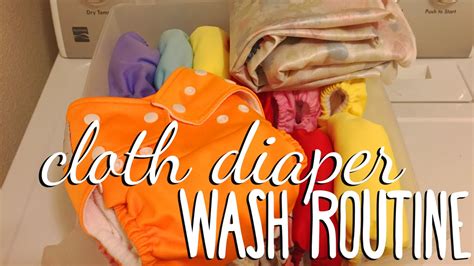 My Cloth Diaper Wash Routine Youtube