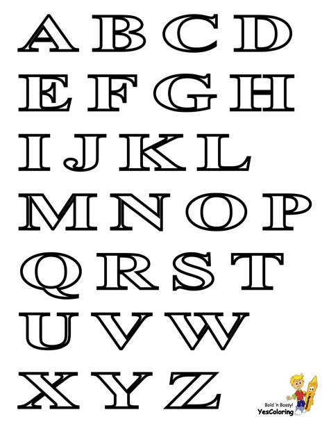 Print Out This Timeless Alphabet Chart Capital Letters Yes