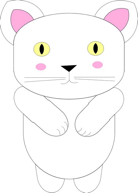 Cute White Cat Clipart Free Download Transparent Png Creazilla