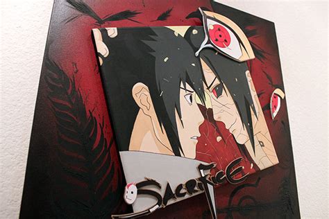 Acrylic Painting Narutos Itachi Uchiha Sacrifice On Behance