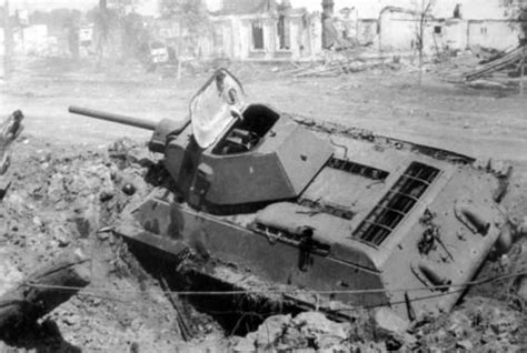 Soviet Forces T 3476 Tank Was Knocked Out In Stalingrad Soviet