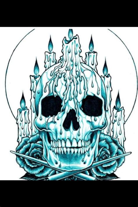 Rocknrox Skull Artwork Hand Art Drawing Skull Art