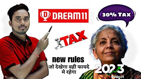 dream11 new rules 30 tax 2023 online game tax new rules dream11 tax new rules 2023 youtube