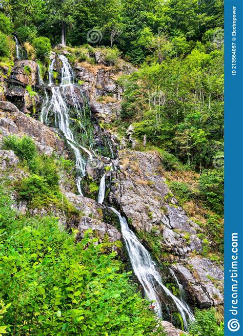 Todtnau Waterfall In The Black Forest Mountains Germany Stock Image
