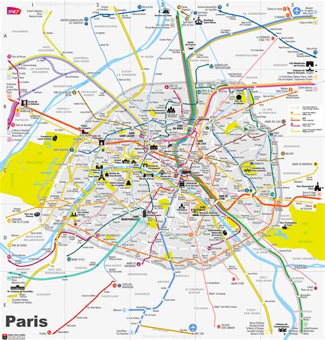 Paris Walking Tourist Map 4950 The Best Porn Website