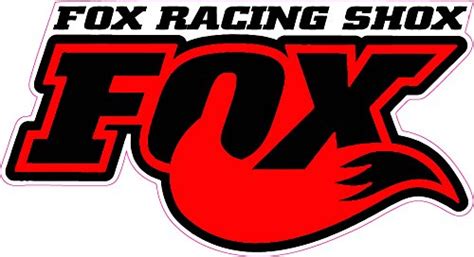 Fox Racing Shox Red Tall Decal Nostalgia Decals Die Cut Vinyl