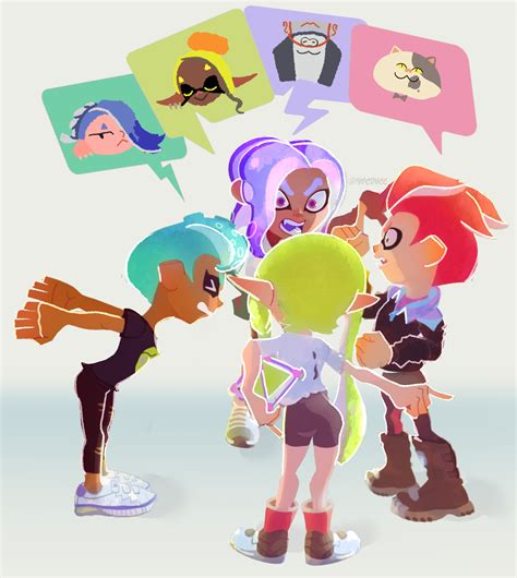 Inkling Player Character Inkling Girl Octoling Player Character