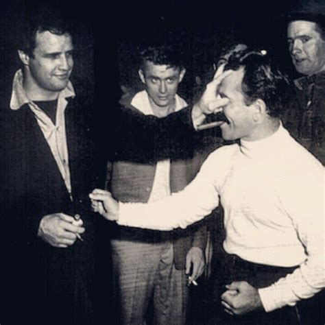 James Dean With Marlon Brando And Elia Kazan James Dean James Dean