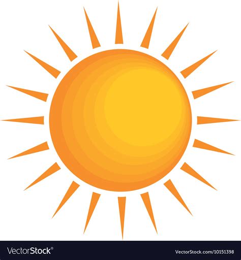 Sunny Sun Abstract Sunshine Icon Graphic Vector Image