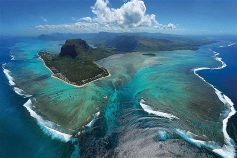 Incredible Underwater Waterfall In Mauritius Moss And Fog