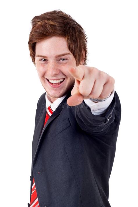 man pointing to camera stock image image of attention 16027287
