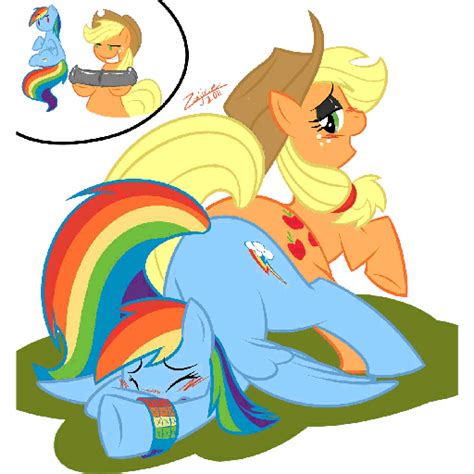 Rule 34 Animated Applejack Mlp Blush Dildo Earth Pony Equine Female