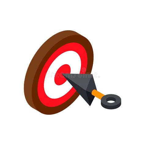 Throwing Knife And Target Stock Illustration Illustration Of