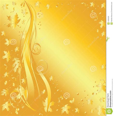Elegant Golden Autumn Background Royalty Free Stock Images