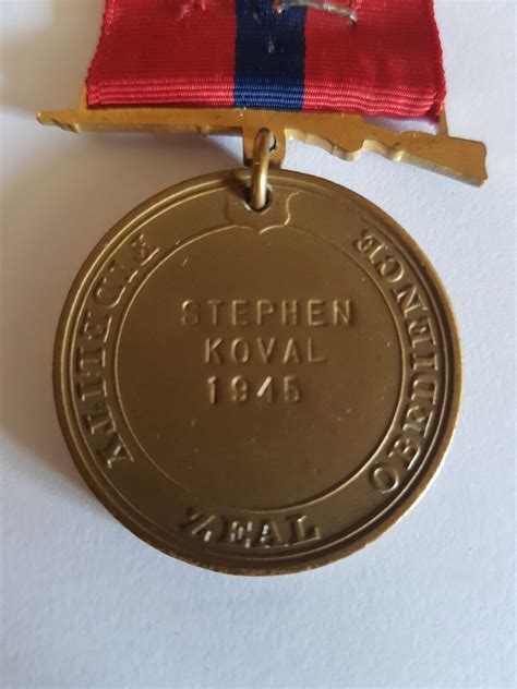 Usmc Good Conduct Medal Named Ww2 Pacific War Marshall Islands Etc