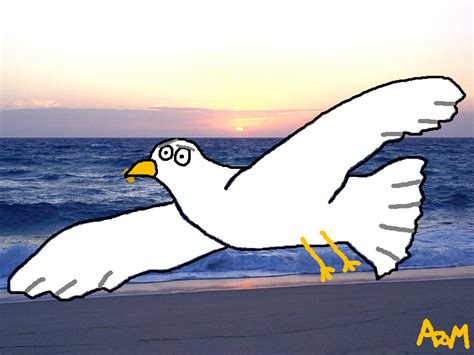 Cartoon Seagull Flying Clipart Best