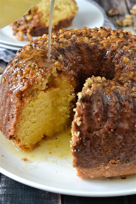 We are on a pretty (very) low bu. Rum Cake with Butter Rum Glaze | Mother Thyme | Recipe ...