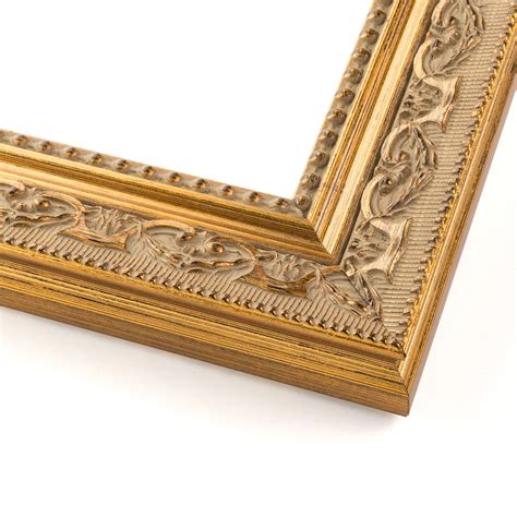 18x24 18 X 24 Antique Gold Solid Wood Frame With Uv Framers Acrylic
