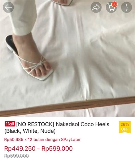 Nakedsol Coco Heels Fesyen Wanita Sepatu Di Carousell
