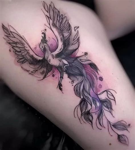 Feminine Rebirth Phoenix Tattoo Tattoogoto