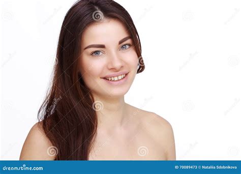 Girl With Naked Shoulders Stock Image Image Of Beauty 70089473