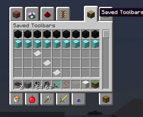 How To Save Toolbar Minecraft Howtoxq