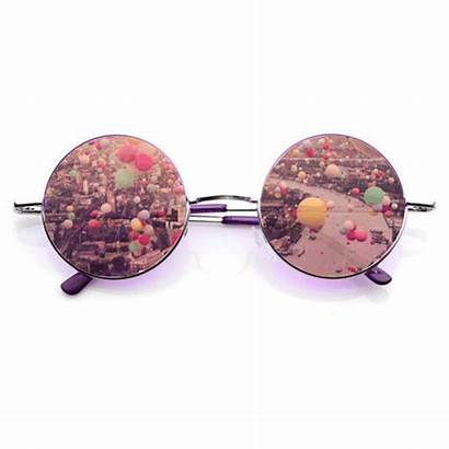 Glasses Pink Round Sunglasses Metal Frame River