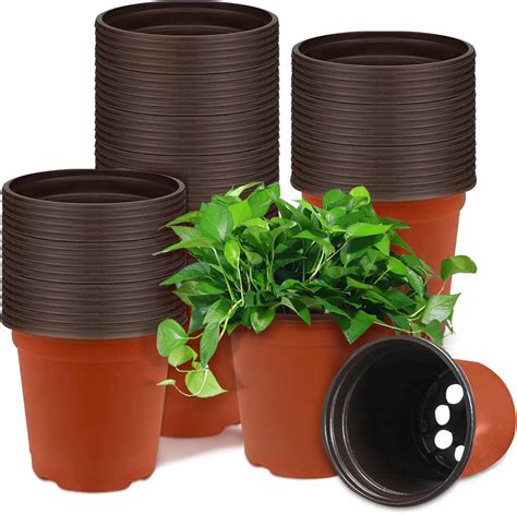 Soft Plastic Plant Pot Pack Of 50 Plastic Flower Pots Round Plastic