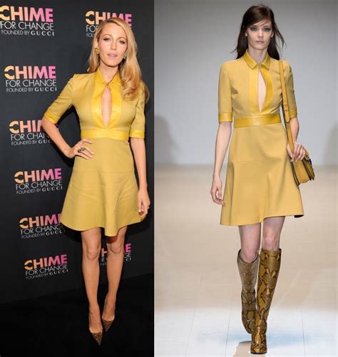 Blake Lively In Gucci Fall 2014 At Chime For Change One Year