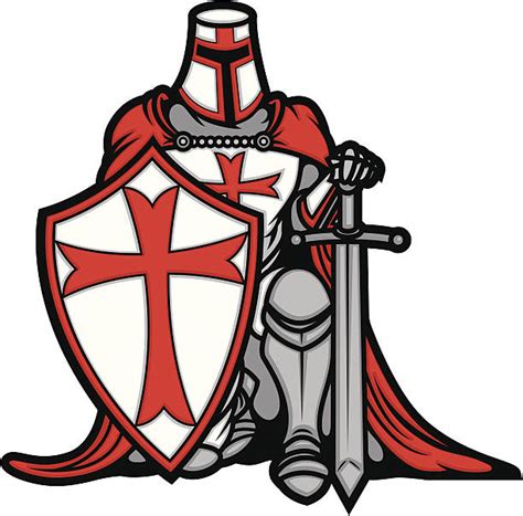 3500 Crusader Knight Stock Illustrations Royalty Free Vector