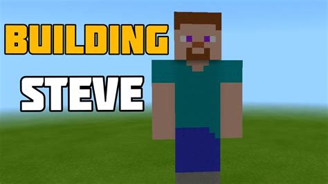 😲🤯 I Built Steve Statue In Minecraft Pe Minecraft Youtube