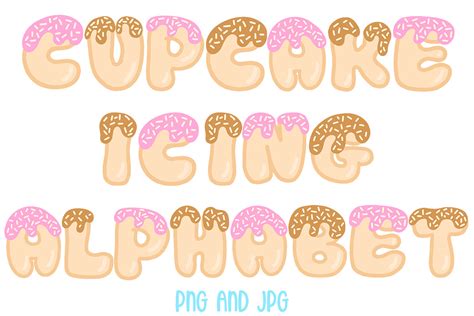 Cute Cupcake Frosting Font Letter Design On Behance