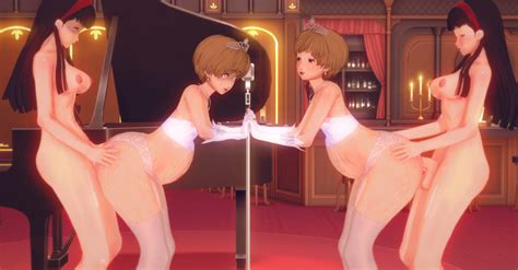 Rule 34 3d Amagi Yukiko Balls Chiefan Futa On Female Futanari Group Sex Happy Holding Hands