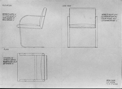Copy Of Technical Drawing Chair On Behance
