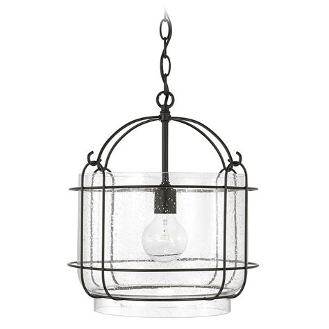 Homeplace By Capital Lighting Harmon Matte Black Pendant Light With