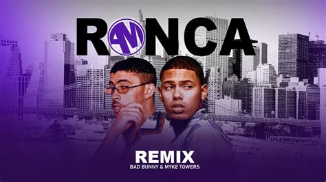 Bad Bunny Ronca Remix Freestyle Myke Towers Youtube