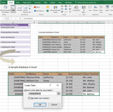Como criar um banco de dados pesquisável no Excel