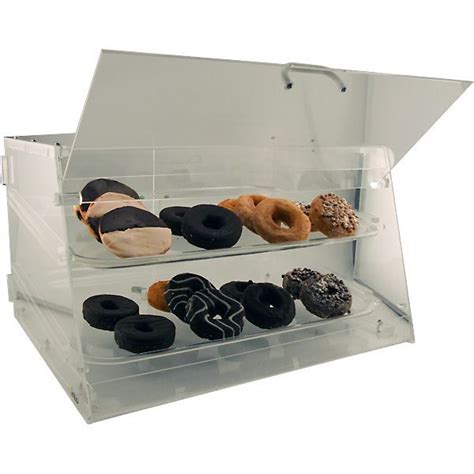 Acrylic Pastry Donut Display Case Two Shelves In 2020 Pastry