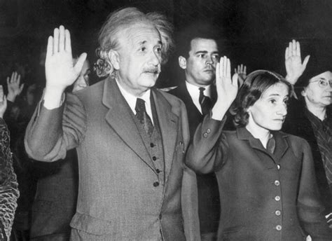 Albert Einstein And His Daughter Sworn In As American Citizens October
