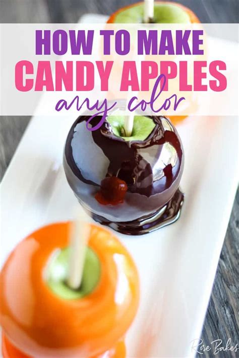 How To Make Candy Apples Any Color This Candy Apple Recipe Is Easy And