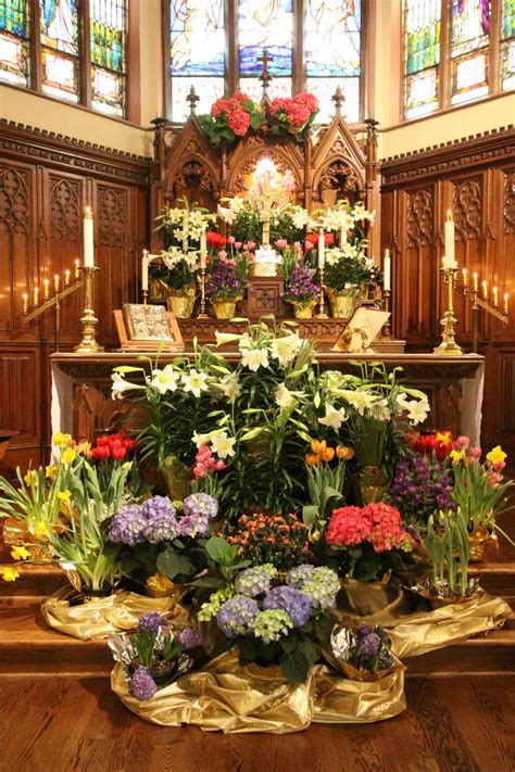Easter Altar At Christ Episcopal Delavan Wi Church Easter