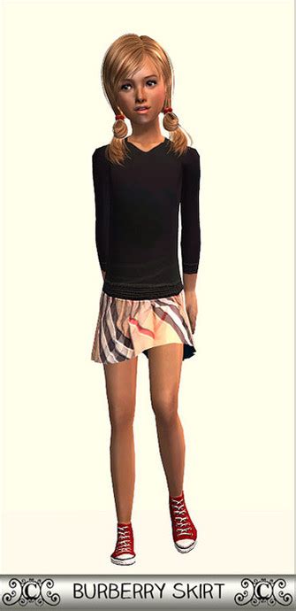 The Sims Resource Burberry Skirt