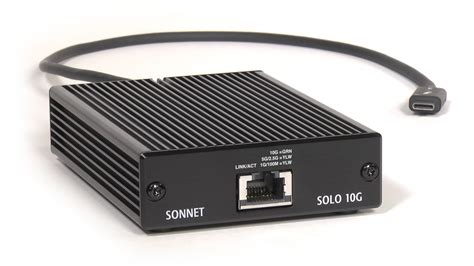 Solo10g 10gbase T 10gb Ethernet Thunderbolt 3 Adapter Sonnet