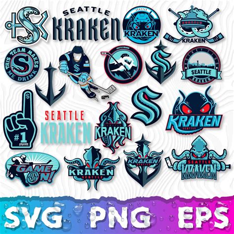 Seattle Kraken Logo Svg Kraken Logo Nhl Seattle Kraken Png Inspire