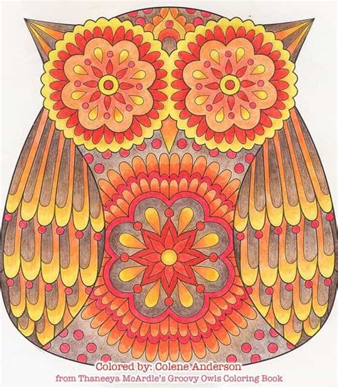 Groovy Owls Coloring Book by Thaneeya McArdle — Thaneeya.com